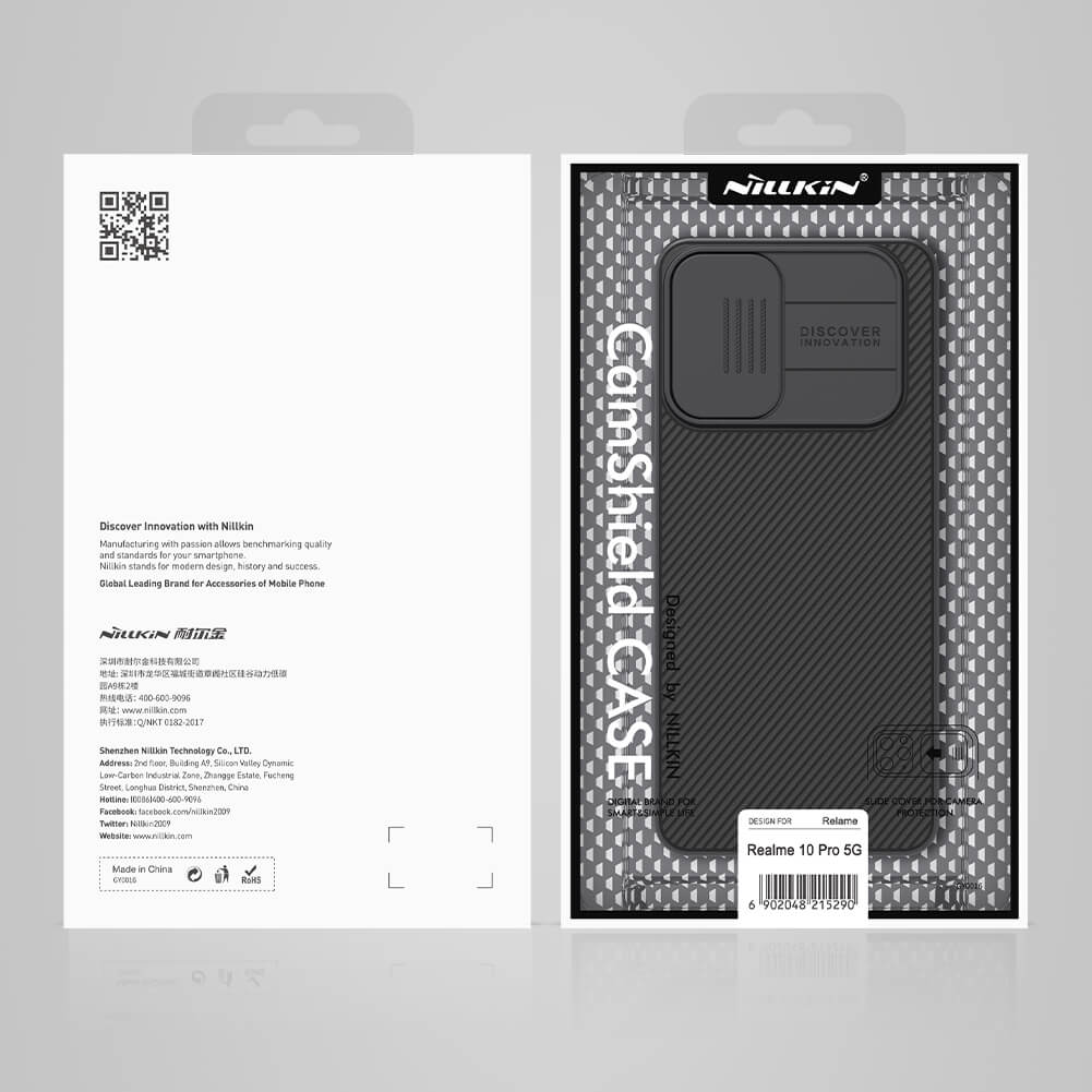 Чехол-крышка NILLKIN для Realme 10 Pro 5G (серия CamShield case)